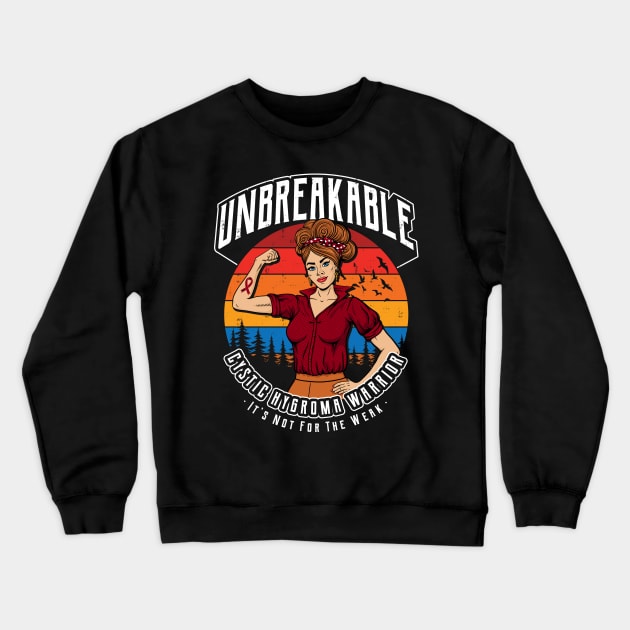 Unbreakable Cystic Hygroma Warrior Crewneck Sweatshirt by yaros